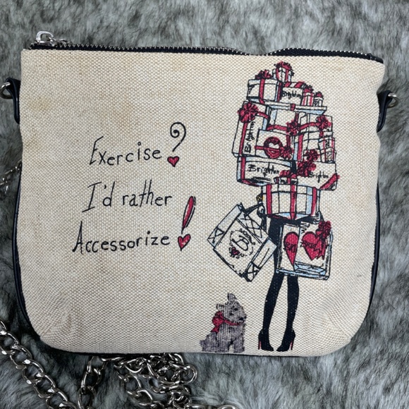 Brighton Cream-Colored Canvas Scottie Dog Crossbody Bag - Picture 3 of 13